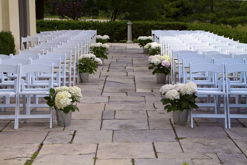 Floral aisle markers