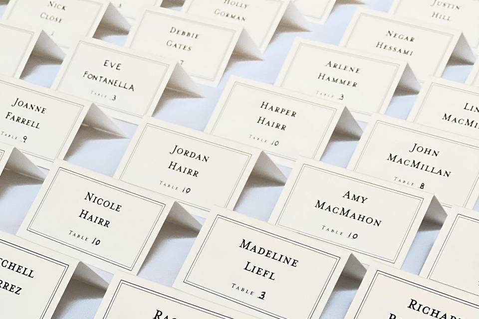 Seating Cards