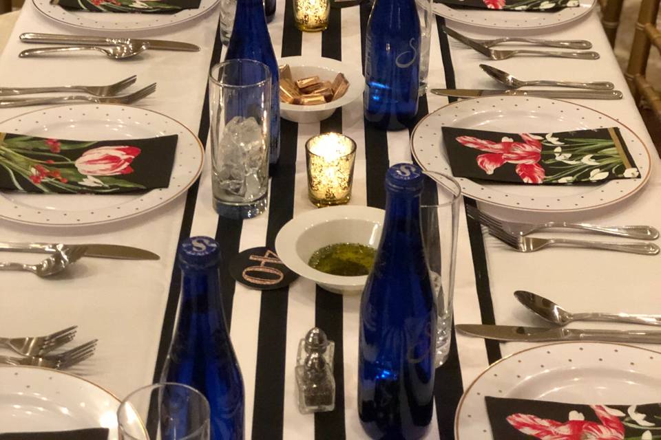 Spade Themed Table