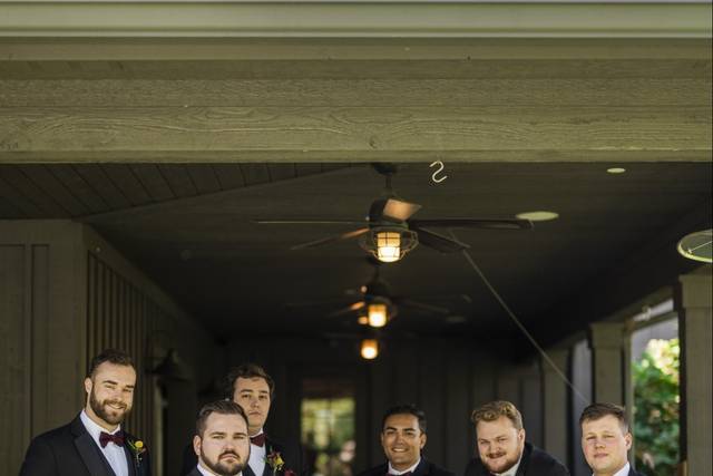 Groomsmen enjoying a moment