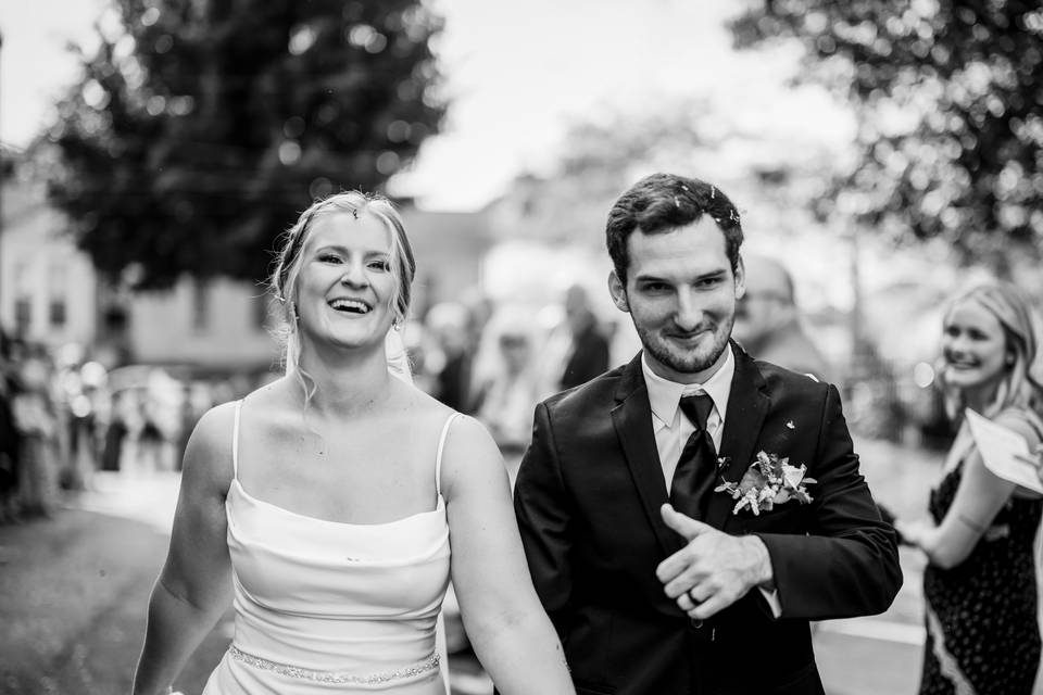 The ceremony exit