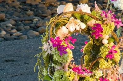 Photo Shoot with bouquet and mirror