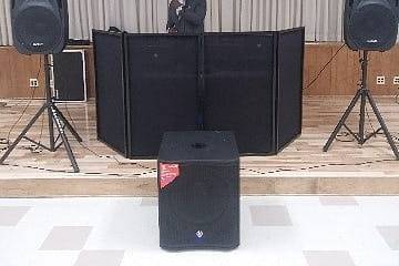 Booth setup and sound system