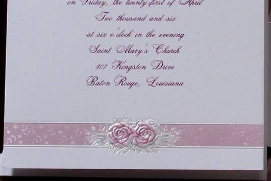 2013 Wedding Invitation Trend - Foil Stamped Invitation