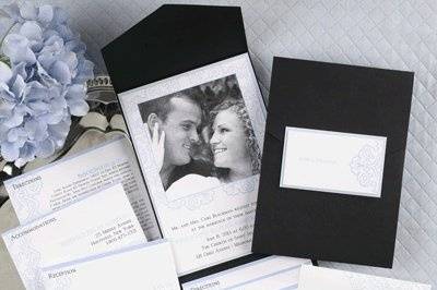 2013 Wedding Invitation Trend - Photo Something Blue Pocket