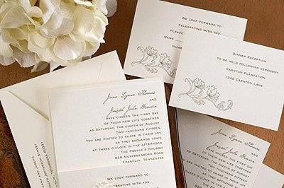 2013 Wedding Invitation Trend - Exquisite Floral Window