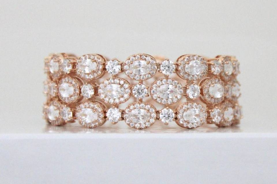 Rose gold statement cuff