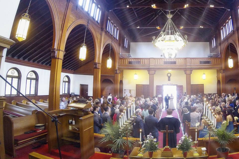 Church Wedding Wide-angle
