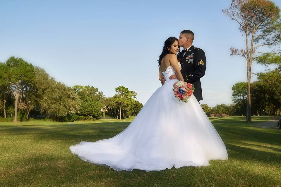 Military Wedding Golf Course