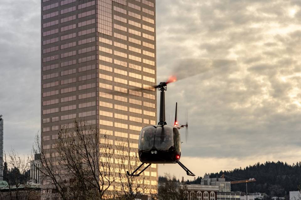 Landing in downtown