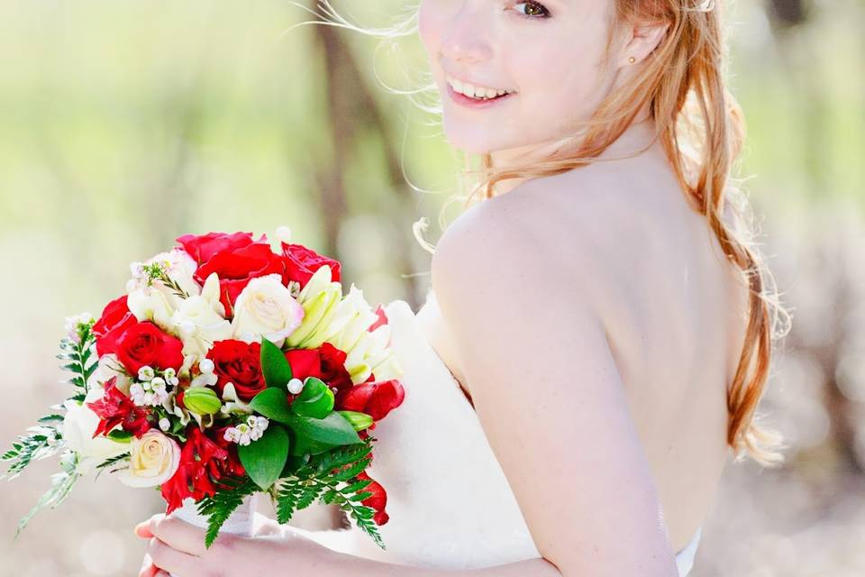 A joyful bride