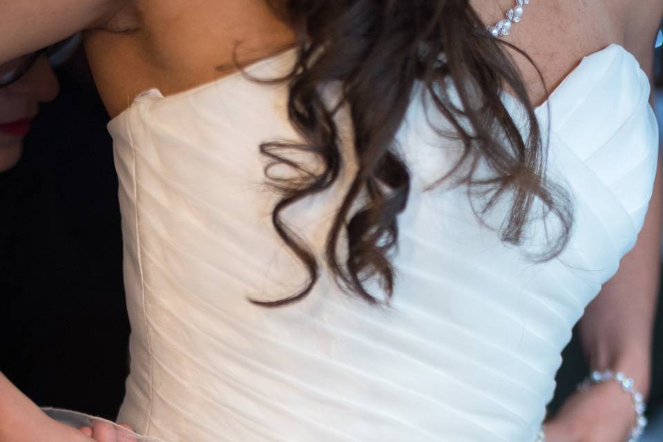 Wedding dress detail