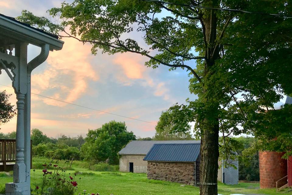 Sunset at the farm