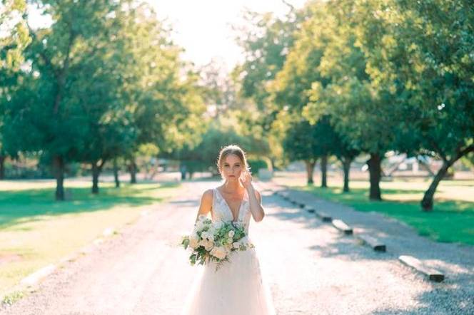 Bride outdoors