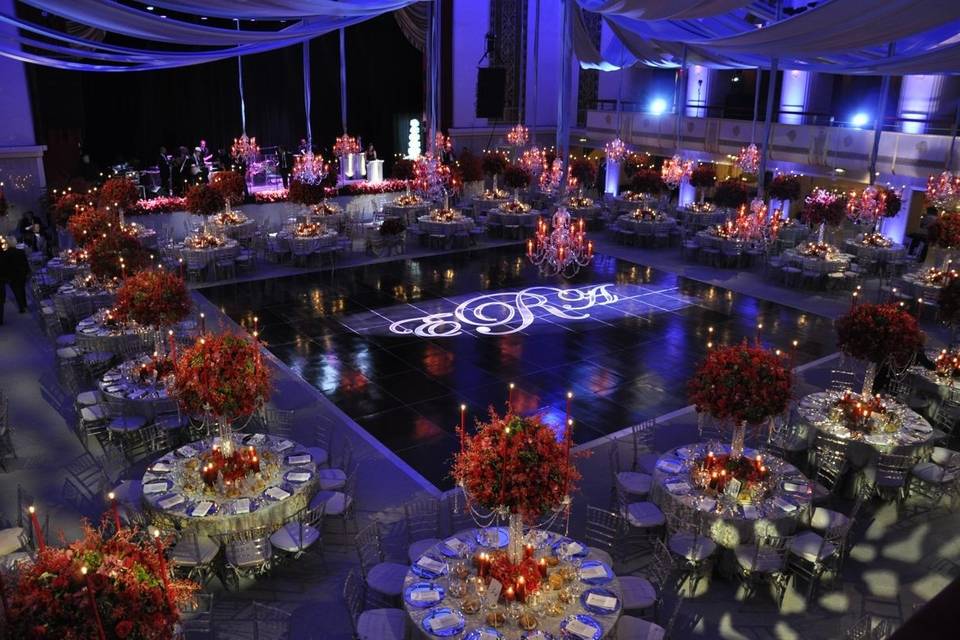 Reception table set-up