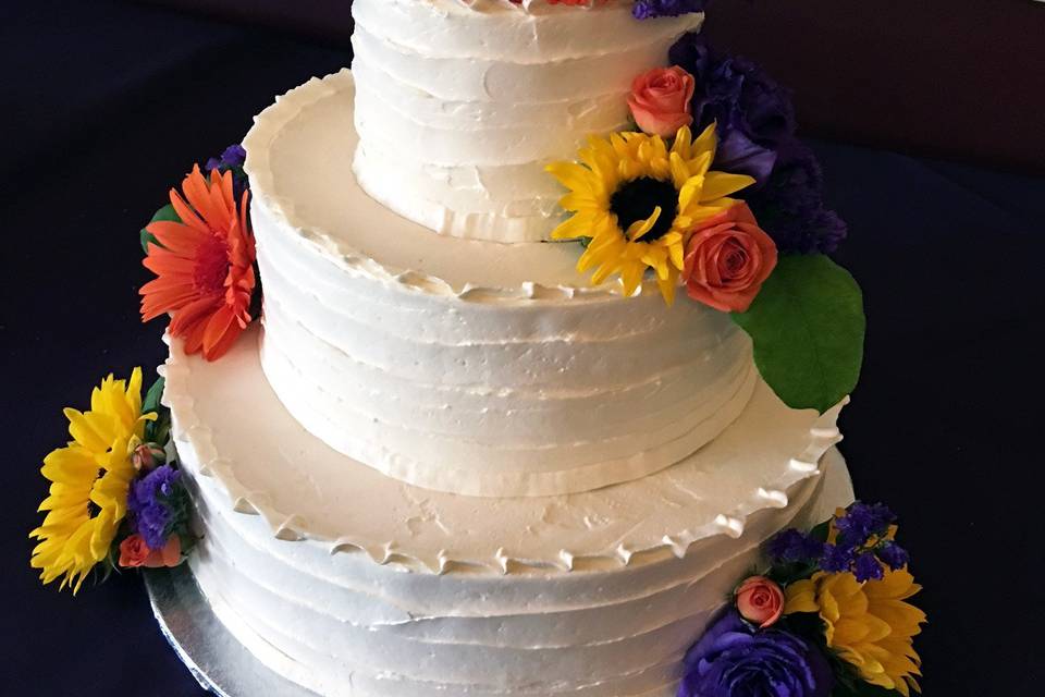 Wedding cake flowers