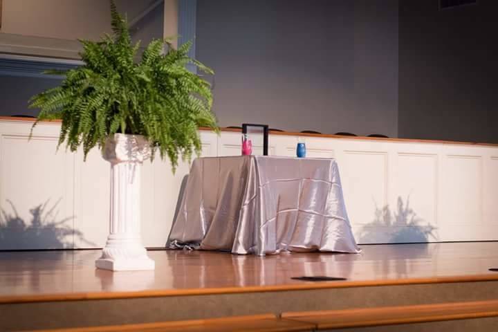 Silver table cover