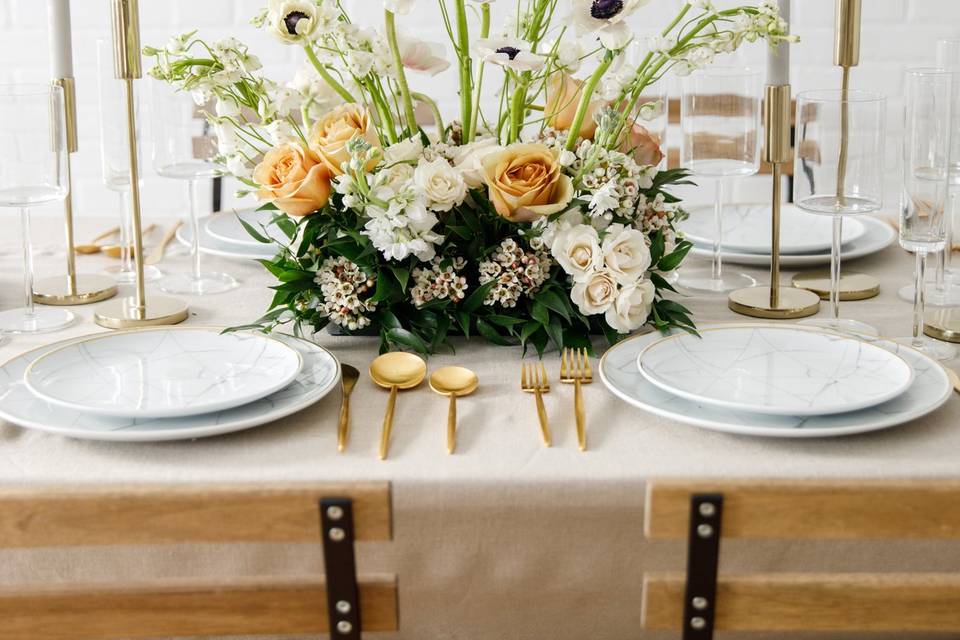 Haussmann Wedding Centerpiece