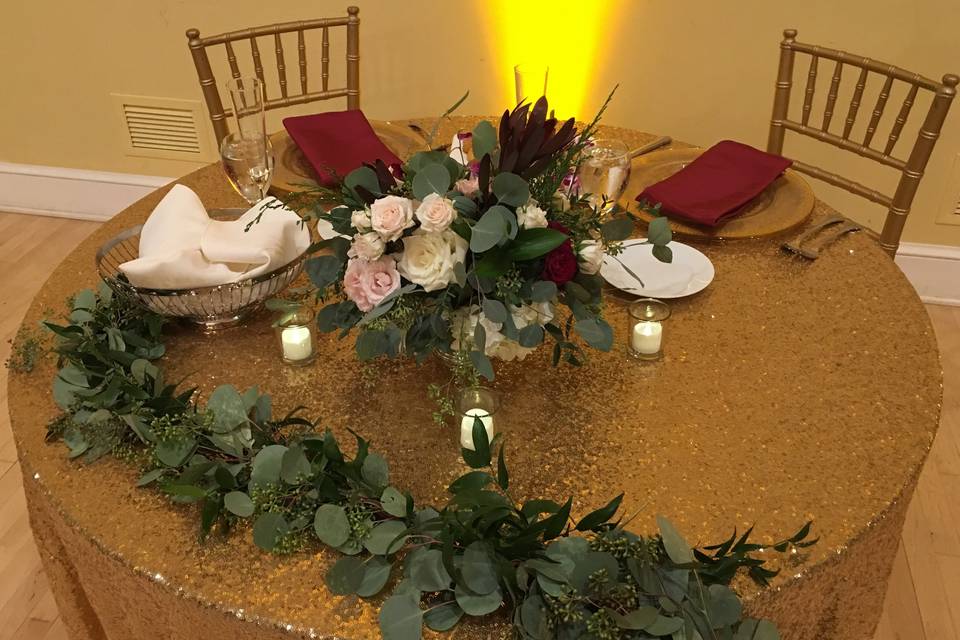 Sweetheart table