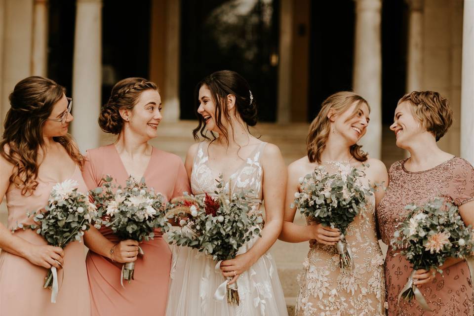 The Bride and her Bridesmaids