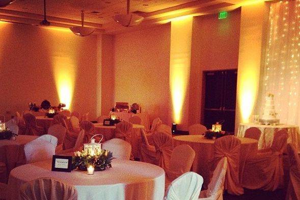 Wedding reception area