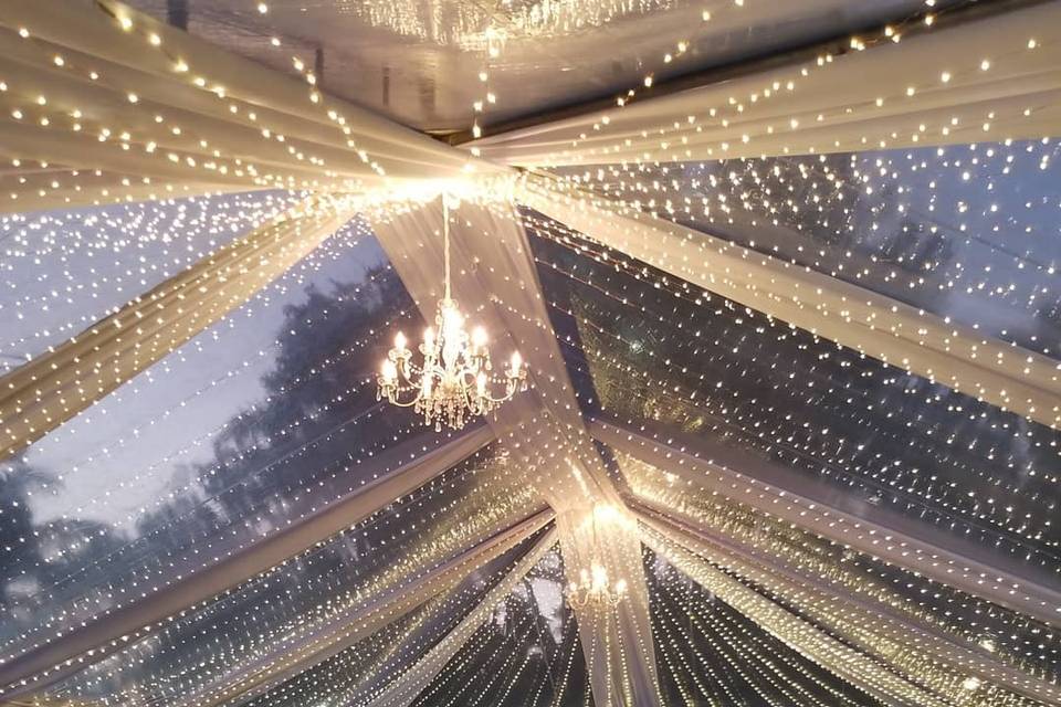 FAIRY LIGHTS IN TENT