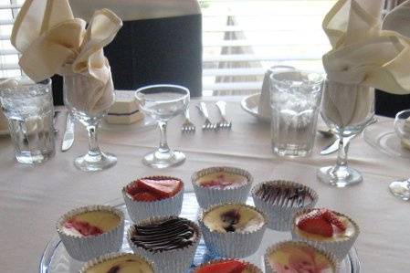 Cupcake mini's as a centerpiece