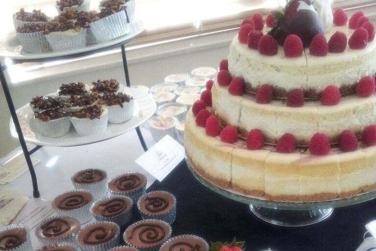 Wedding cheesecake buffet