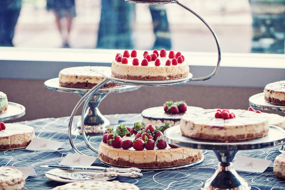 3 tier cheesecake buffet