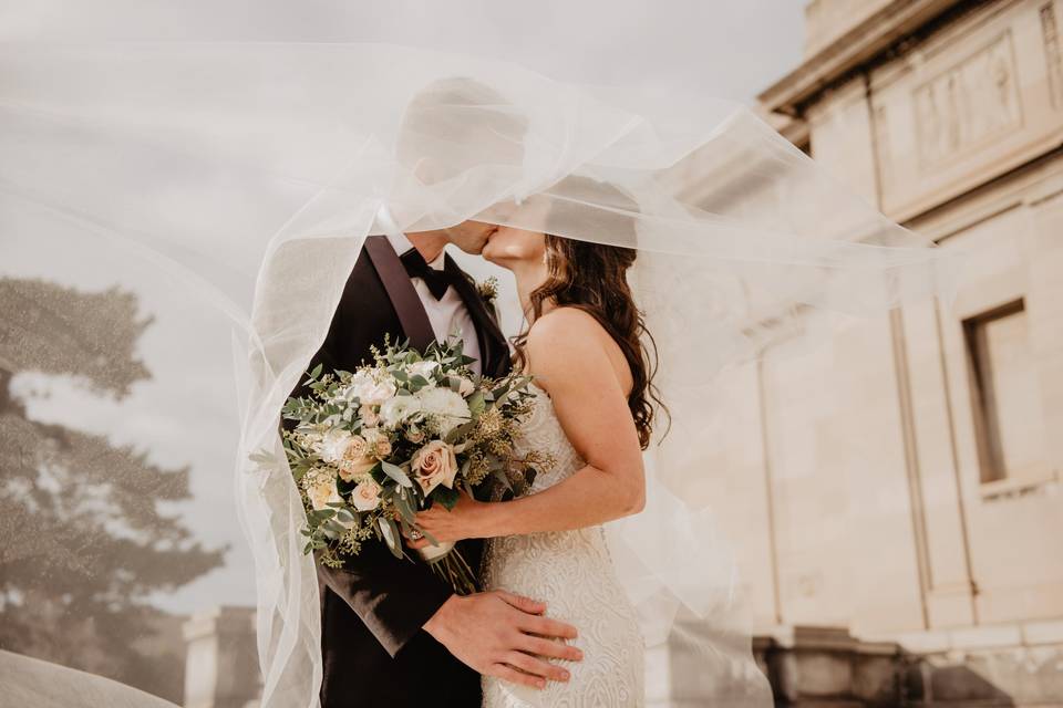 Bride and groom wedding