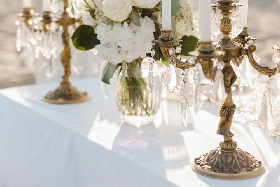 Romantic beach wedding