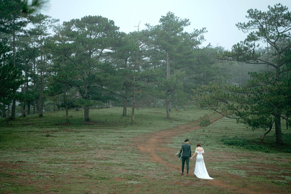 Forest inspired wedding