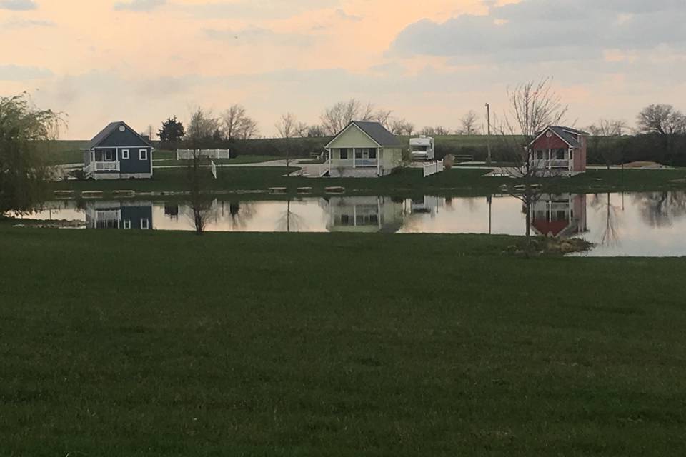Cottages on the pond