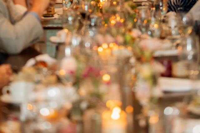 Candlelit reception