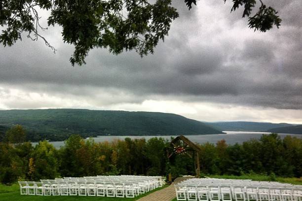 Beautiful view for a ceremony at Bristol Harbour