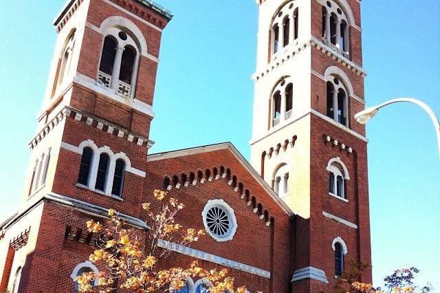 I was early, so I took a picture of the beautiful Spiritus Christi church