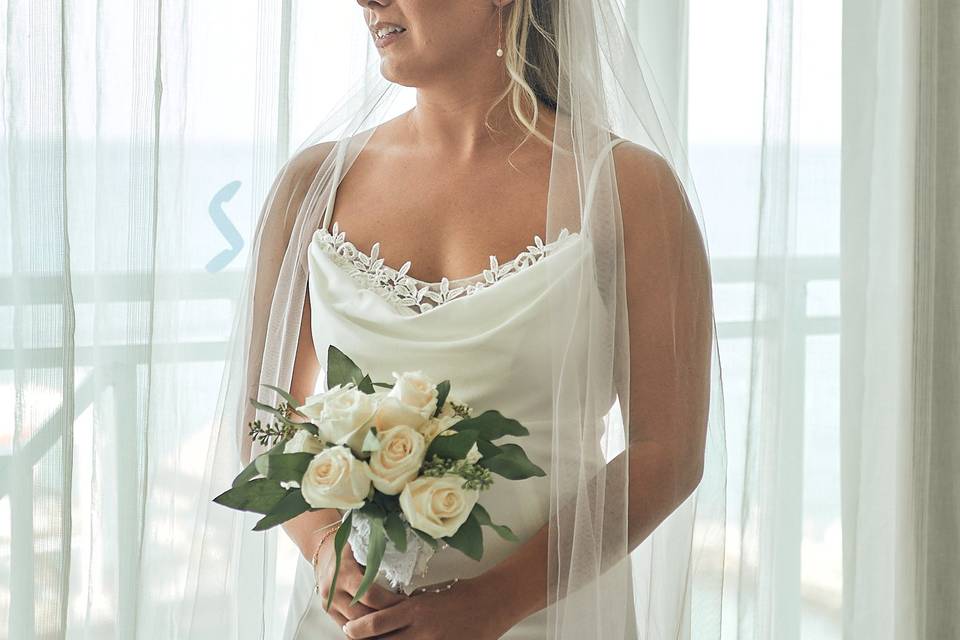 Bride Looking out