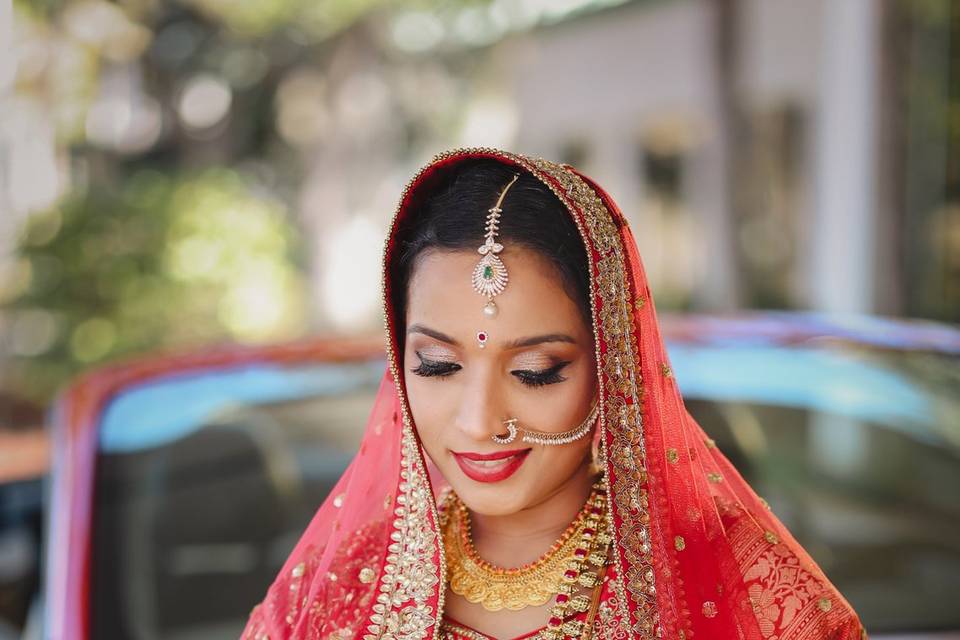 Classic Indian bridal Look