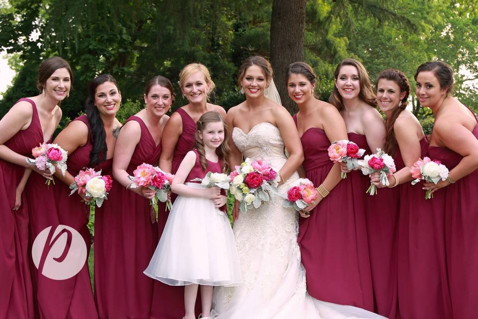 Magenta themed wedding