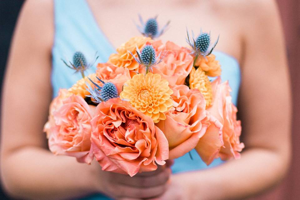 Peachy bouquet