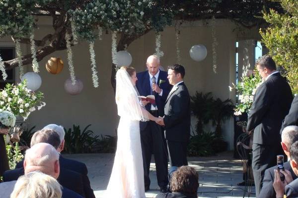 La Jolla Cove Bridge Club Wedding April 2009