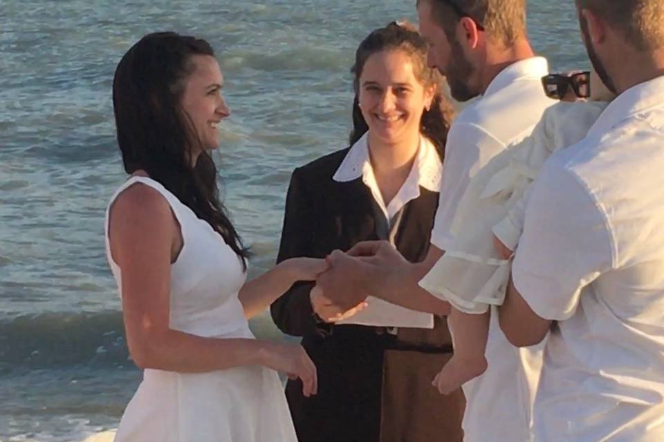 Vows by the ocean