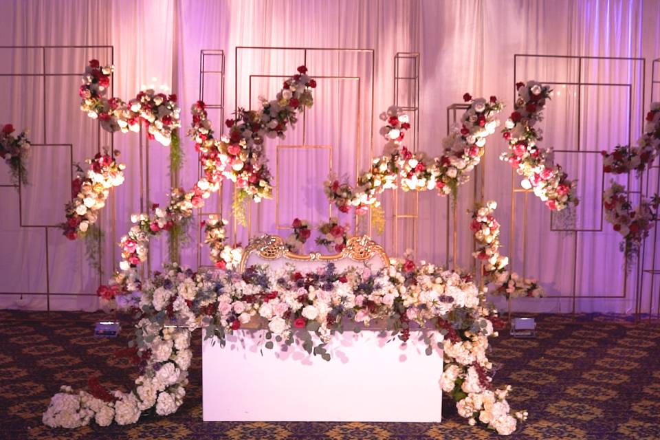 Reception decor