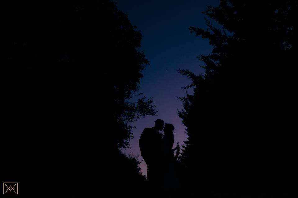 Couple's silhouette