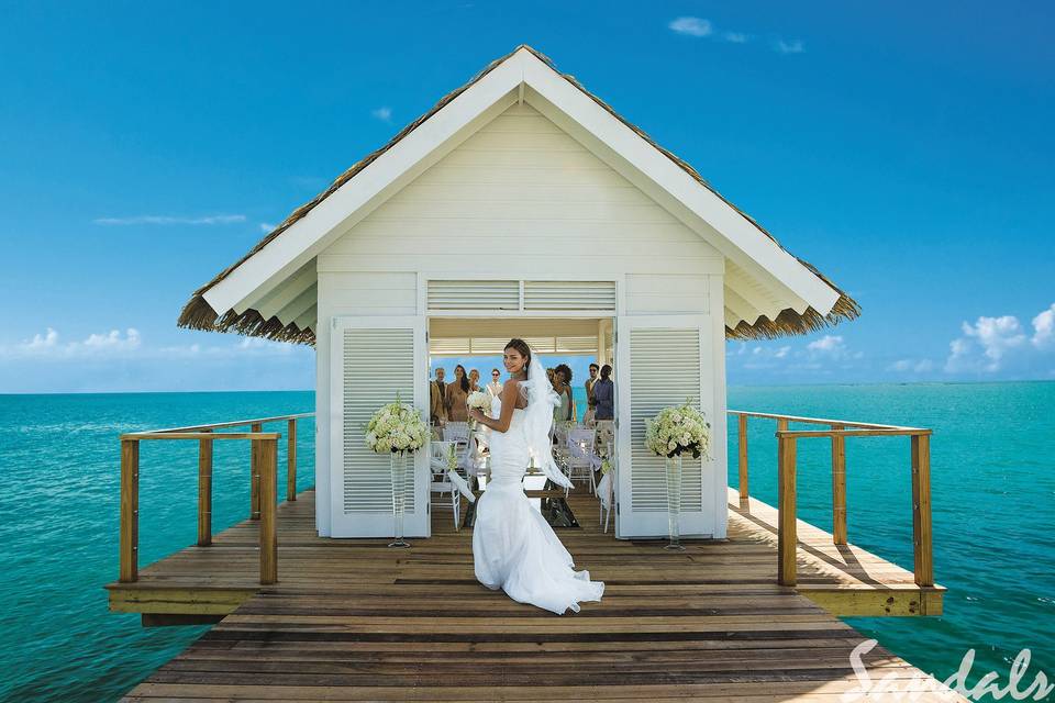 Wedding chapel at Sandals Jamaica