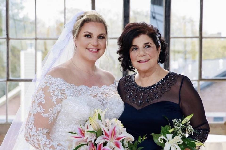 Stunning Bride and Mom