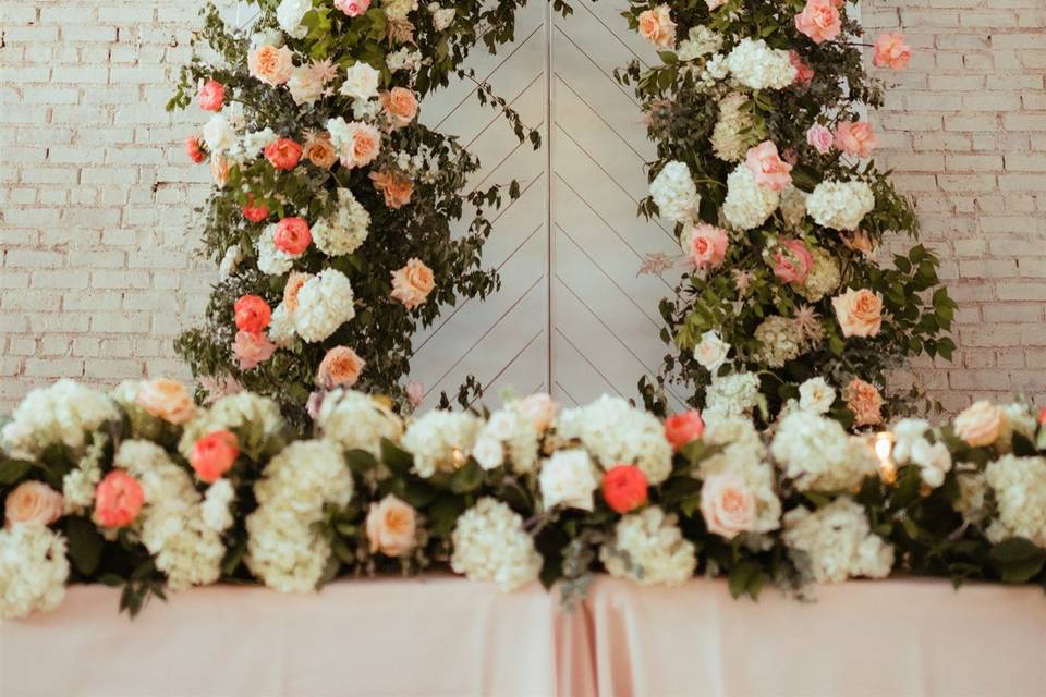 Coral & pink wedding