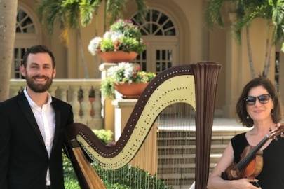 Our harpist, Chris!