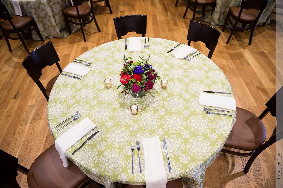 Round or family-style tables