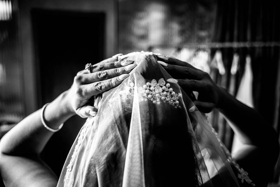 Wedding veil photo